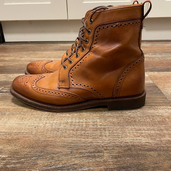 Allen Edmonds Dalton Wingtip Boots size 8D Walnut Brown - Picture 3 of 8